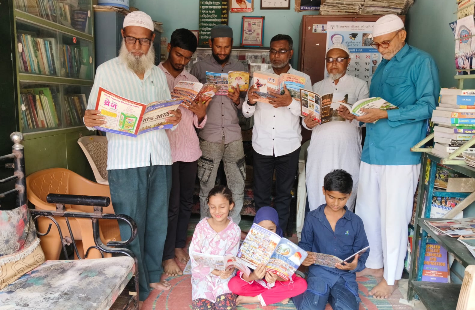 सर सय्यद अहमद खान लायब्ररी, जळगाव येथे मराठी भाषा दिन उत्साहात साजरा….